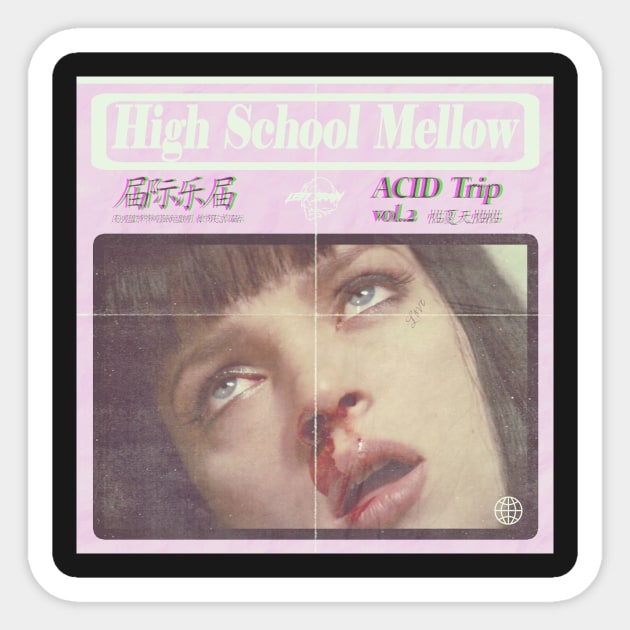 @Highschool Mellow Sticker by leftbraindesigns